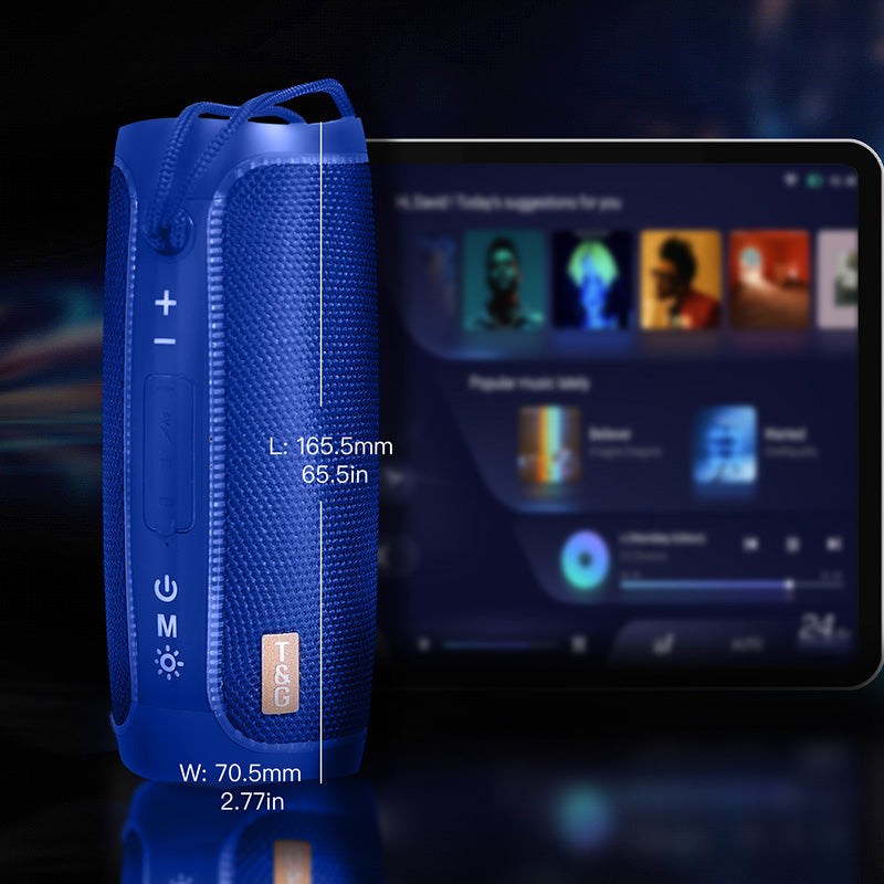 Light bar Speaker with thin Strap