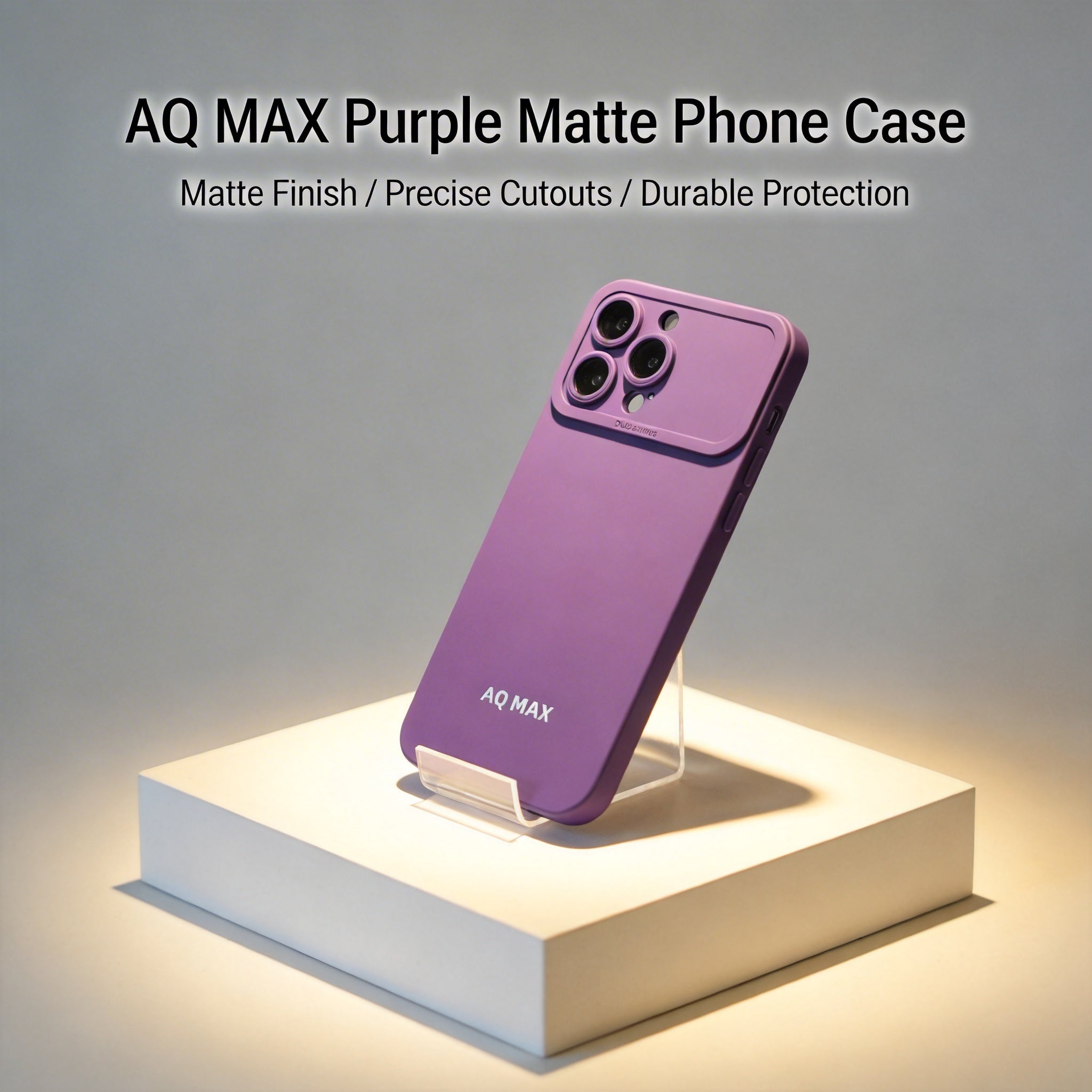 AQ MAX Purple Matte Phone Case