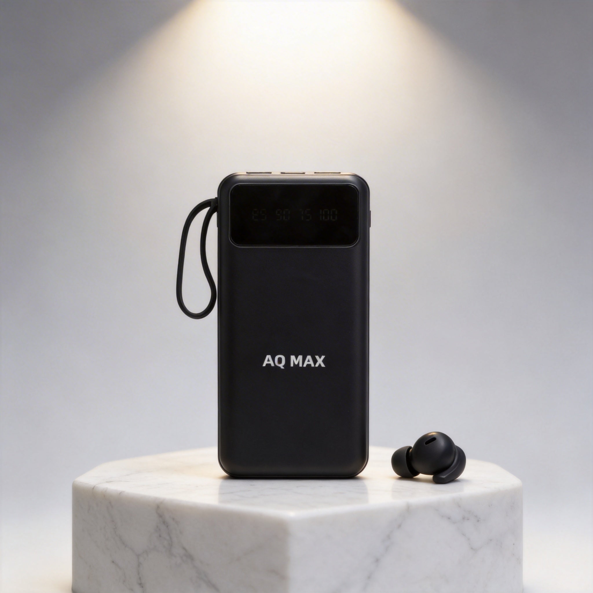 AQ MAX Portable Power Bank with 4 Built-in Charging Cables