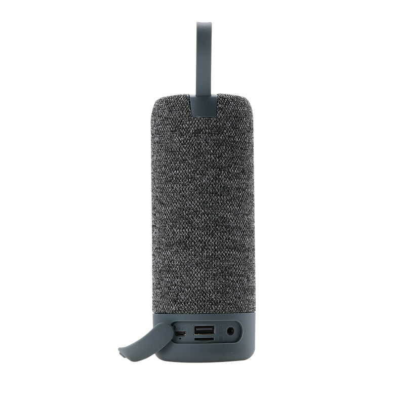 Loud button stereo with drawstring