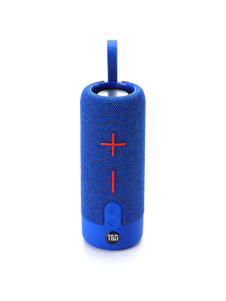 Loud button stereo with drawstring