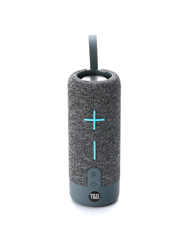 Loud button stereo with drawstring